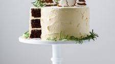 Holiday Chocolate Spice Cake with Ginger Buttercream