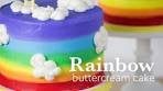How to Frost a Rainbow Buttercream Cake | Global Sugar Art