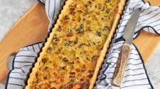 Leek Tart with Gruyere and Onions