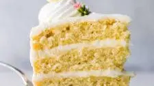 Lemon Layer Cake with Lemon Cream Cheese Buttercream