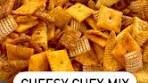 Make this homemade cheesy chex mix for your next snacky ...