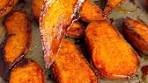 MAPLE-GLAZED SWEET POTATOES recipe details below ...
