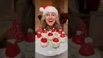 Mini Santa Hat Cheesecakes