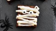 Mummy Brownies For Halloween