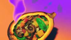 Mushroom and Spinach Stuffed Acorn Squash