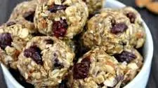 No Bake Cranberry Almond Energy Bites