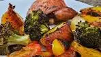 One Pan Roasted Lemon and Herb Chicken with Veggies