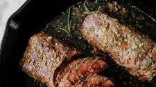Pan Seared Venison Tenderloin with Garlic Herb Butter