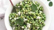 Pea, mint and feta salad