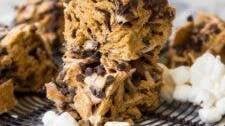 Peanut Butter Graham S'mores Krispie Treats