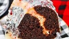 Peppermint Bark Bundt Cake