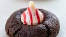 Peppermint Kiss Chocolate Cookies