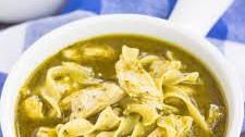 Pesto Chicken Noodle Soup