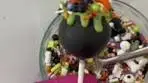 Piping the “witch’s brew” bubbling out of the spooky cauldron ...