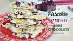 Pistachio and Cranberry Bark Chocolate (EP# 143)