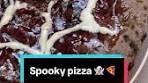 Pizza dolce spaventosa per Halloween