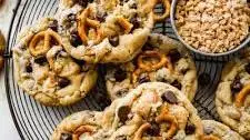 Pretzel Toffee Chocolate Chip Cookies