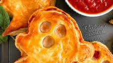 Puff Pastry Pizza Ghosts