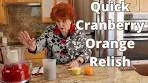 Quick cranberry Orange Relish