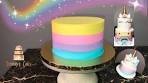 RAINBOW BUTTERCREAM CAKE
