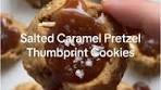 Salted Caramel Pretzel Thumbprint Cookies Recipe