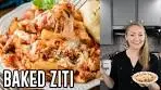 Saucy, Cheesy Baked Ziti Recipe