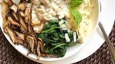Savory Oats with Shitake Mushrooms, Baby Spinach, and Eggs