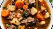 Slow Cooker Beef Stew with Root Vegetables