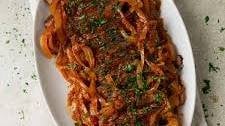 Slow Cooker Brisket with Red Wine and Onions