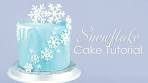Snowflake Cake Decorating Tutorial with Icicle Drip
