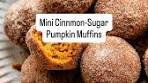 Soft and Spiced Mini Cinnamon Sugar Pumpkin Muffins Recipe