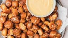 Soft Pretzel Bites with Mustard Cheese Dip