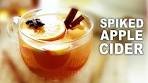 Spiked Apple Cider EASY, QUICK-FIX Holiday Cocktail