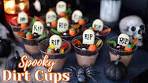 Spooky Graveyard Dirt Cups with Worms- Easy Halloween ...