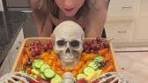 Spooky Skeleton Halloween Fruit Platter Ideas