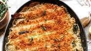 Spring Leek and Mushroom Gratin