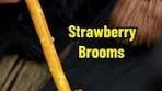 Strawberry witch brooms 🧹 To make these I used strawberries ...