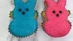 Turning cupcakes into PEEPS Shaping cupcakes using ...