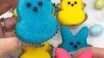 Turning cupcakes into PEEPS Shaping cupcakes using ...