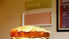 Vanilla bean cake with salted caramel buttercream