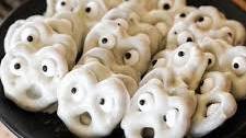 White Chocolate Ghost Pretzels