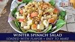 Winter Spinach Salad with Apples and Manchego Cheese