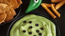 Witch’s Brew Salsa Verde & Cream Dip for Spooky Snacking
