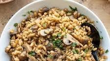Baked Barley with Mushrooms