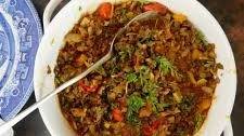 Curried Vegetable lentil and Barley Dhal