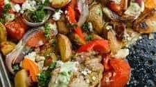 Herby Lemon Chicken and Vegetable Sheet Pan