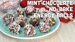 Mint Chocolate No-Bake Energy Balls