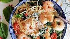 Prawn and Spinach Pasta