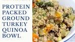Protein Packed Ground Turkey Quinoa Bowl - Ninja Foodi ...