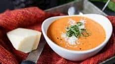 Quick and Easy Creamy Tomato - Basil Soup